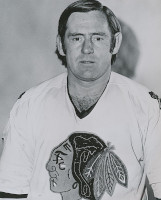 Gille Villemure with the Chicago Black Hawks in 1976.