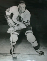 Kenny Mosdell with the Chicago Black Hawks in 1956-1957.