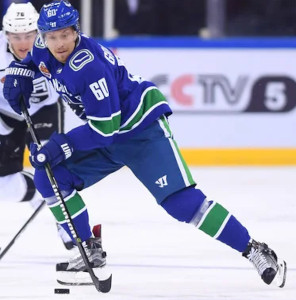 Markus Granlund with the Vancouver Canucks in 2017.