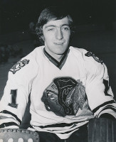 Mike Veisor with the Chicago Black Hawks in 1973.